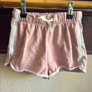 H&M Kids Girls Size 7 Years Pink Athletic Loungewear Casual Drawstring Shorts
